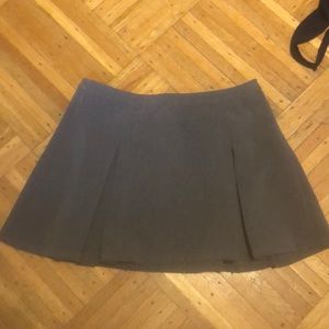 Gray school girl skirt